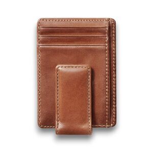 House of Jack Co Carryall Leather Money Clip Wallet One Size Brown